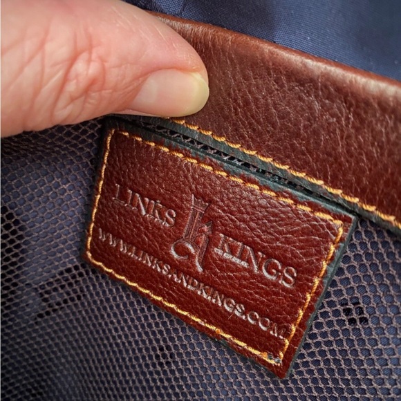Leather golf bag